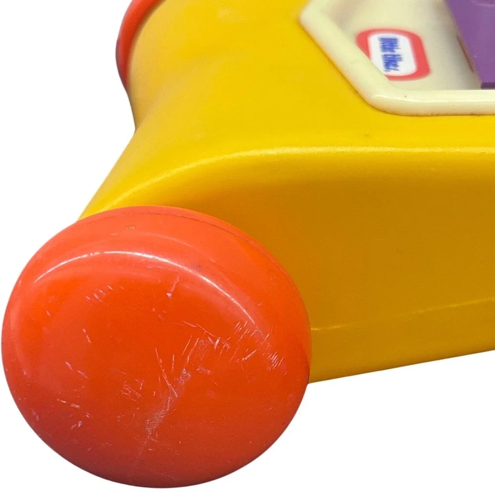 Vintage Little Tikes Tap-a-Tune Xylophone Pull Toy Yellow Musical Toddler 20